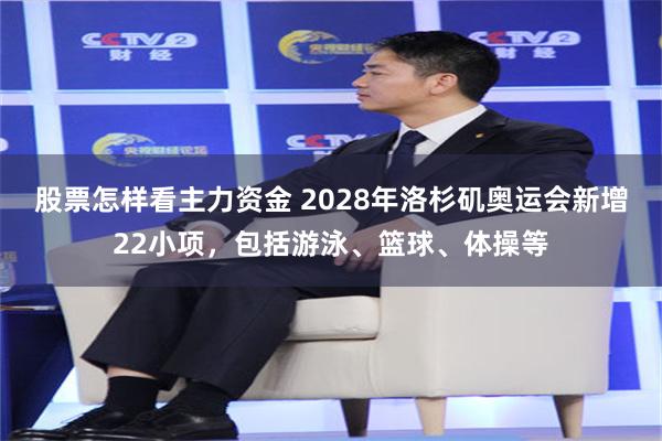 股票怎样看主力资金 2028年洛杉矶奥运会新增22小项，包括游泳、篮球、体操等